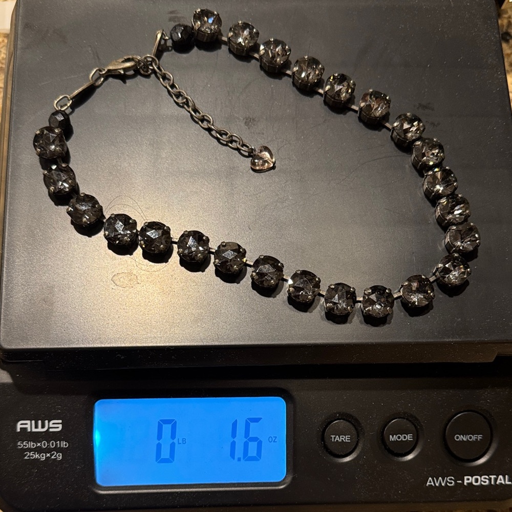 Sabika Elegant Silver Beaded Necklace - Picture 6 of 6